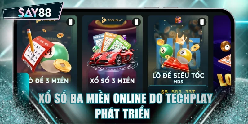 Xổ số ba miền online do Techplay phát triển